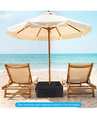 Costway Umbrella Base Weight, 90 Lbs Sand-fillable Bag with Weatherproof Fabric, Patio