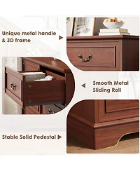gaomon 6 Drawer Dresser For Bedroom, 47" Wide Double Chest of Drawers, Living Room, Hallway, Entryway