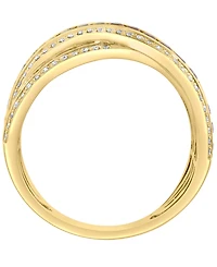 Effy Collection Multi-Sapphire (3/4 ct. t.w.), Tsavorite (1/6 ct. t.w.) & Diamond (1/3 ct. t.w.) Ring in 14k Yellow Gold