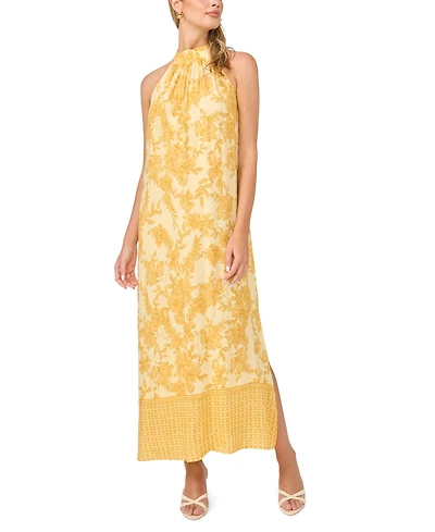 Vince Camuto Women's Halter Neck Sleeveless Maxi Dress