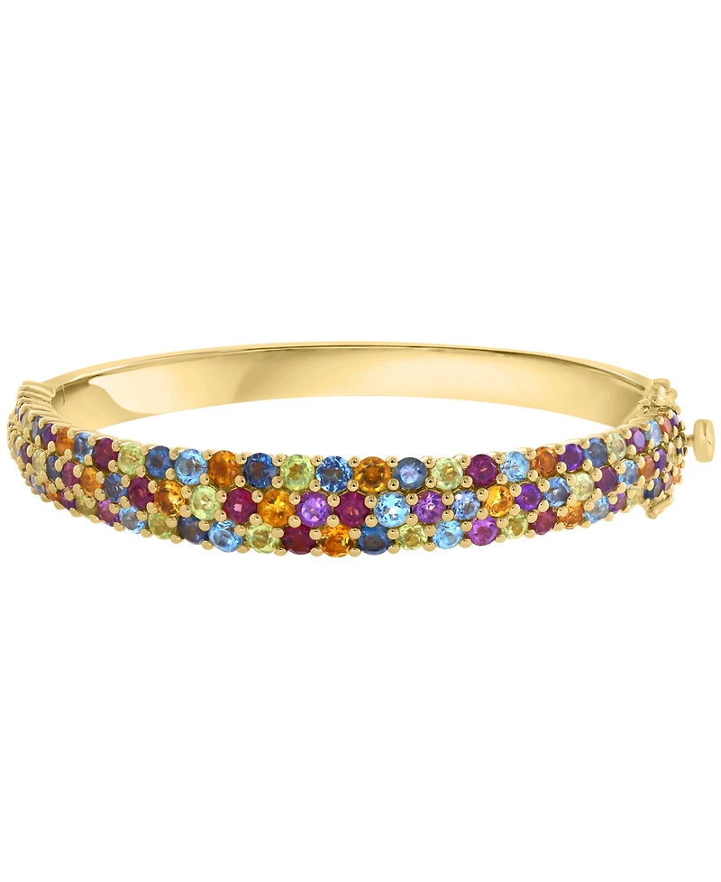 Effy Collection Multi-Gemstone (12-5/8 ct. t.w.) Bangle in 14k Yellow Gold
