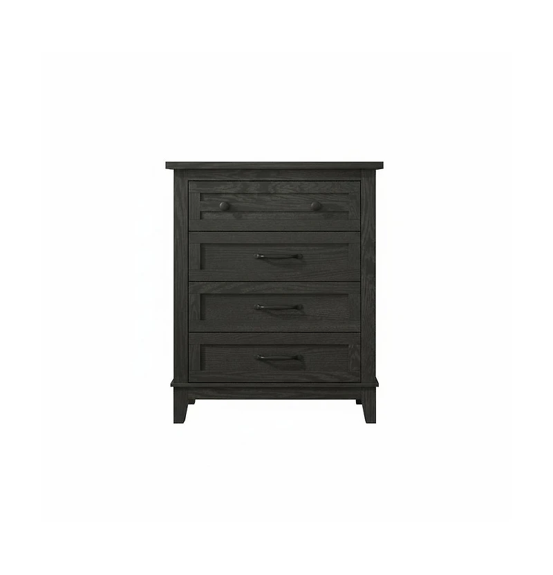 homfan 4 Dresser for Bedroom, 34.8" Tall Vertical Drawer with Large Storage, Freestanding Wooden Closet Chest Living Room