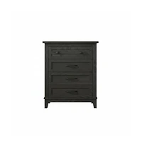 homfan 4 Dresser for Bedroom, 34.8" Tall Vertical Drawer with Large Storage, Freestanding Wooden Closet Chest Living Room