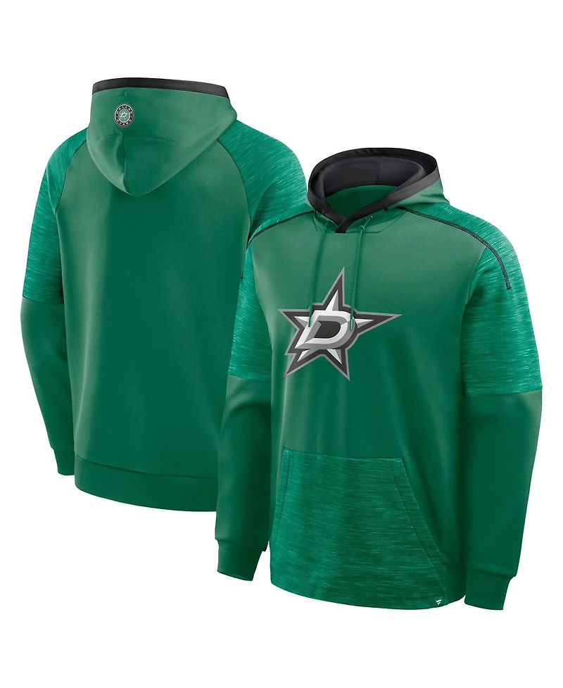 Fanatics Men's Kelly Green Dallas Stars Goaltender Defender Pullover Hoodie