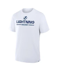 Fanatics Men's White Tampa Bay Lightning Authentic Pro Primary T-Shirt
