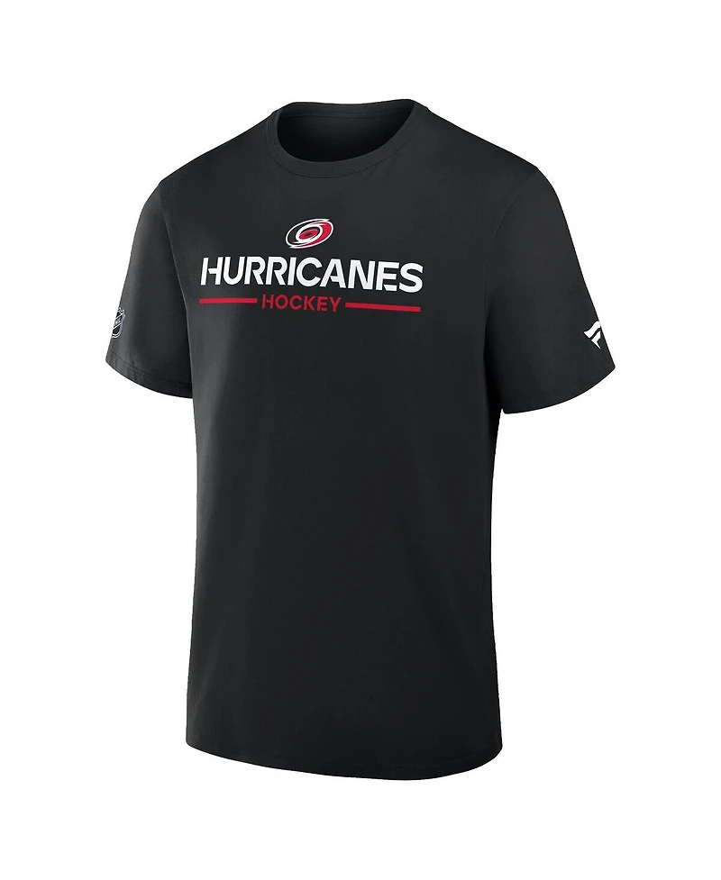 Fanatics Men's Black Carolina Hurricanes Authentic Pro Primary T-Shirt