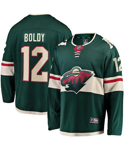 Fanatics Men's Matthew Boldy Green Minnesota Wild Home Breakaway Player Jersey
