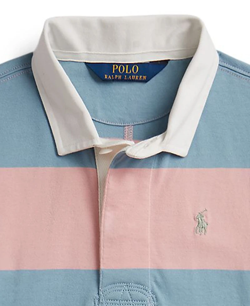 Polo Ralph Lauren Girls' 7-16 Striped Short-Sleeve Rugby Dress