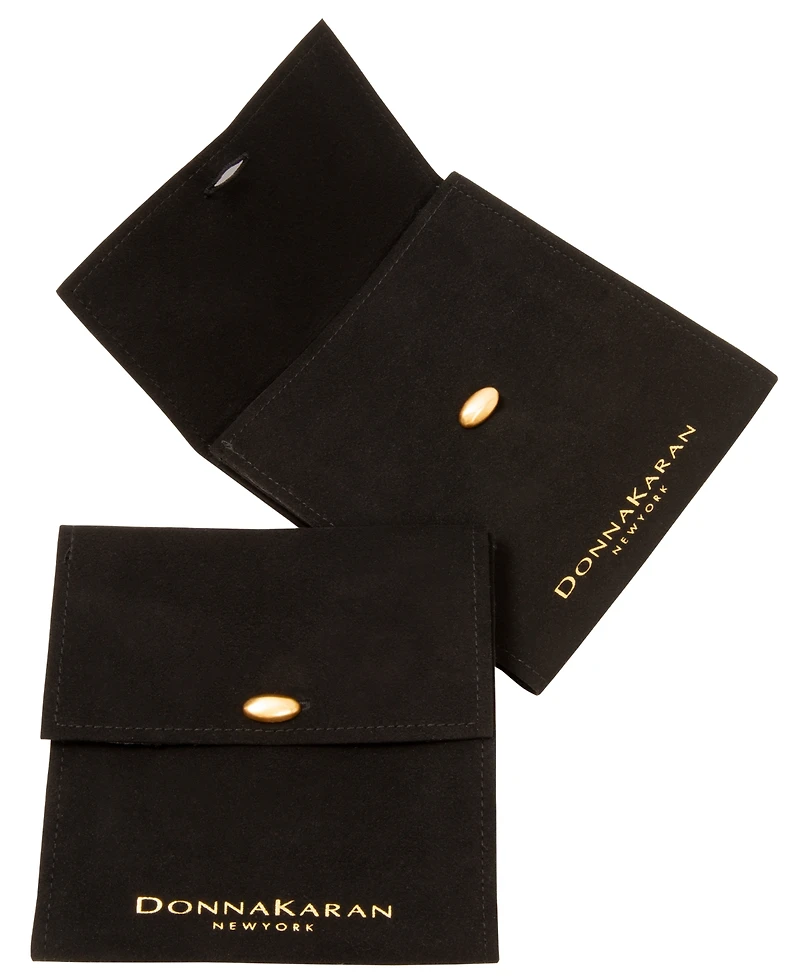 Donna Karan 24k Gold-Plated Mariner Drama Hoop Earrings