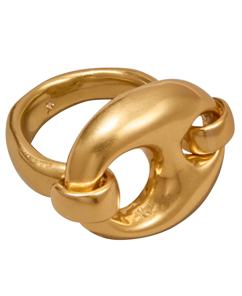 Donna Karan New York 24k Gold-Plated Mariner Statement Link Ring