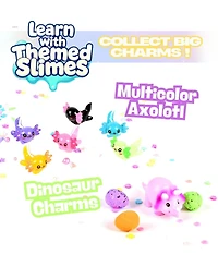 ToysButtyFINOCLAY Axolotl Slime Kit,2 Pack Colorful Cloud and Foam Slime for Kids, Scented Premade Slime Pack with Glow in The Dark Tiny Animal