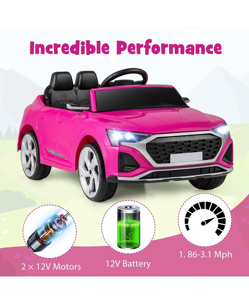 12V Kids Ride on Car Licensed Audi SQ8 with Remote Control and 3 Speeds