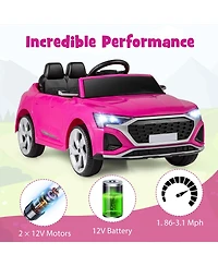 12V Kids Ride on Car Licensed Audi SQ8 with Remote Control and 3 Speeds