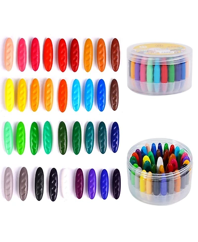 Gnuadz Peanut Crayons Washable Safe Creative Play 36