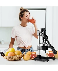 Professional Citrus Juicer + 2 in 1 Lemon Squeezer Complete Set
