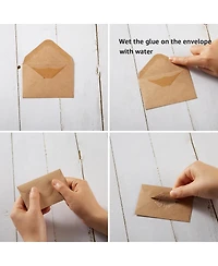 Gnuadz Mini Envelopes Blank Note Cards Self-adhesive