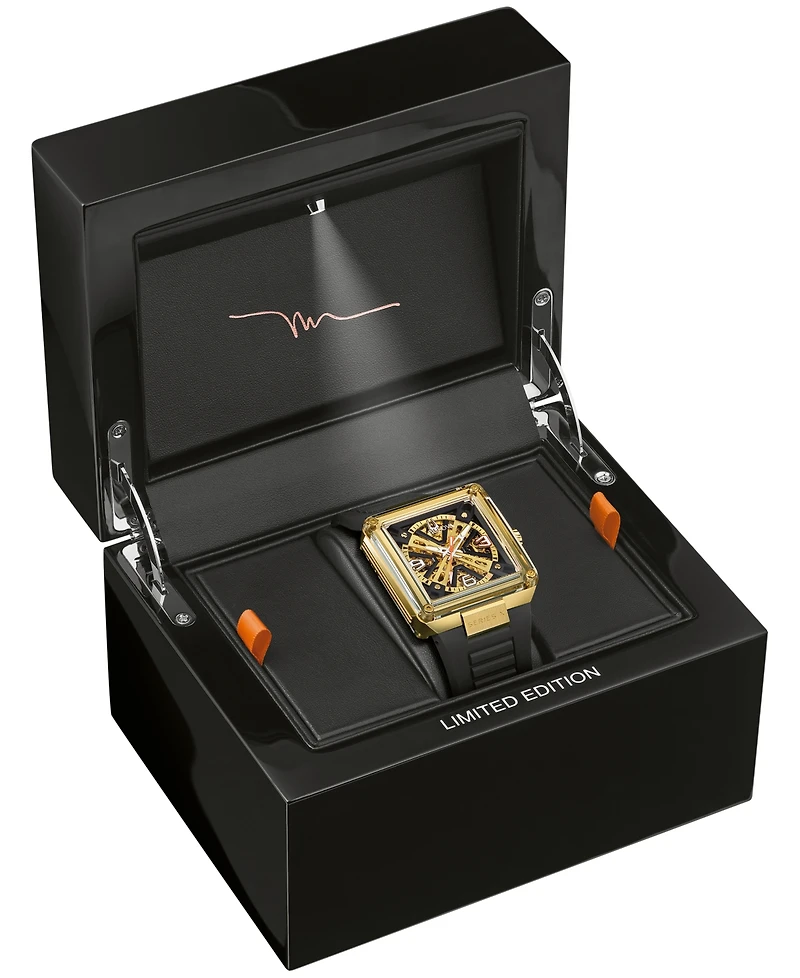 Bulova Limited Edition 150th Anniversary Marc Anthony Men's Series X Se Automatic Black Hnbr Rubber Strap Watch 39mm
