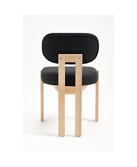 Streamdale Furniture Set of 2 Modern Fabric Upholstered Dining Chairs
