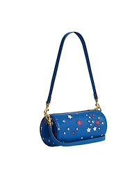 Coach Americana Star Print Small Barrel Shoulder Handbag
