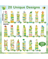 Gnuadz Spring Bookshelf Bookmarks Bulk 20 Styles