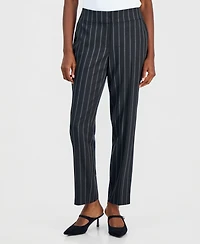 Kasper Women's Ava Straight-Leg Pinstripe Pants