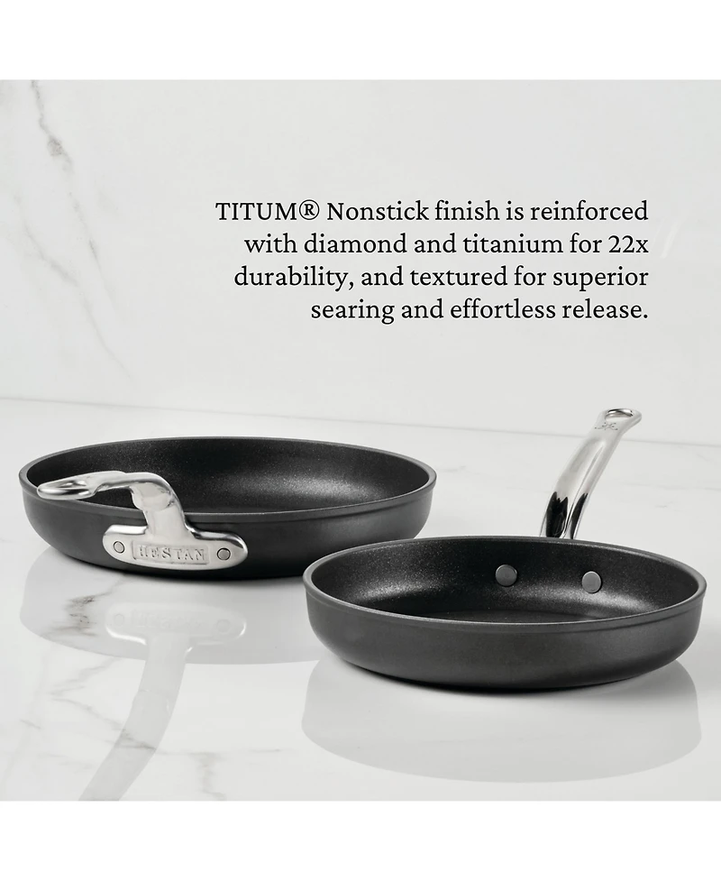Hestan Titum Fusion Nonstick 2-Pc. Egg Pan and Open Skillet Set