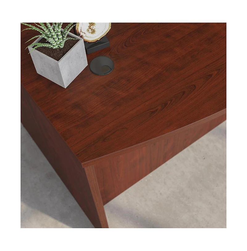 Sauder Affirm Commercial Office Desk, Noble Elm finish