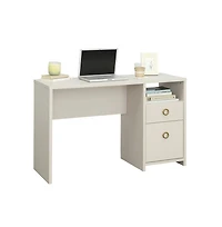 Sauder Grand Coast Desk, Dove Linen finish