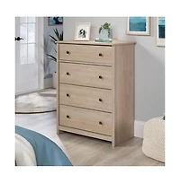 Sauder River Ranch 4-Drawer Bedroom Chest, Harvest Walnut Finish