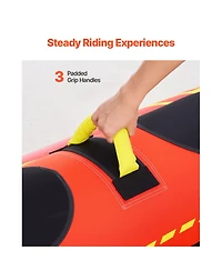 Hikeen Towable Tubes for Boating 1 3 Riders Inflatable Boat Tubes and Towables 510lbs Capacity Hot Dog Water Sport Tube for Boat to Pull