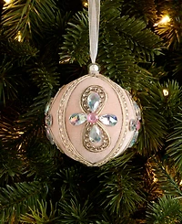 Holiday Lane Jeweled Classics Embellished Ball Ornament, Macy's Exclusive