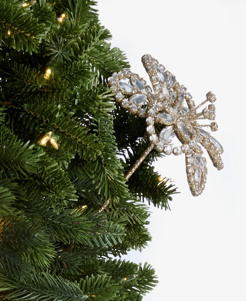 Holiday Lane Jeweled Elegance Flower Pick Ornament, Exclusively at Macy's