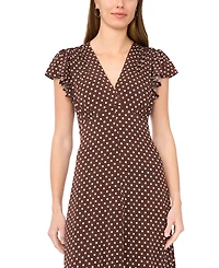 Msk Women's Dot Maxi Dress