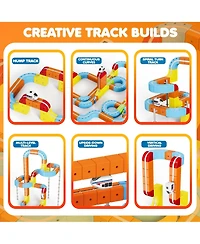 Contixo MT2 Magnetic Train Track Set 150PCS with 2 Motorized Trains Stem Building Toy for Kids