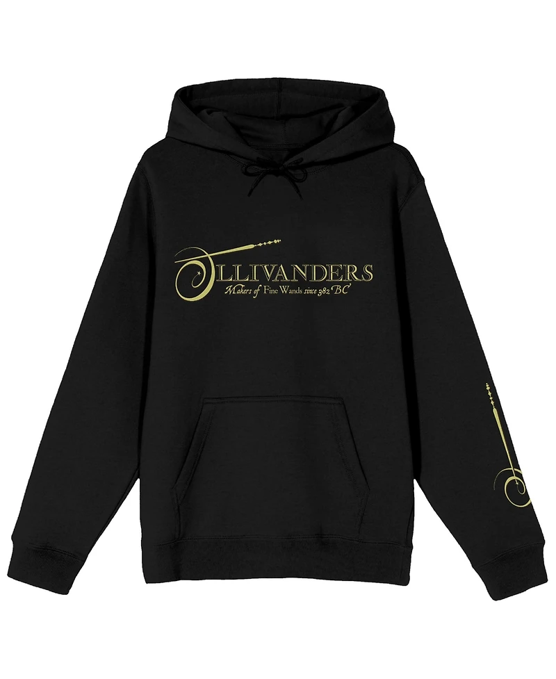 Harry Potter Men's Ollivanders Pullover Hooded Sweatshirt-3X-Large