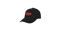 Stranger Things Men's Logo Black Unstructured Baseball Cap.