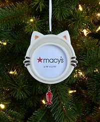 Holiday Lane Pets Cat Photo Frame Ornament, Macy's Exclusive
