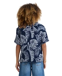 abercrombie kids Boys' 5-18 Gauze Camp Shirt