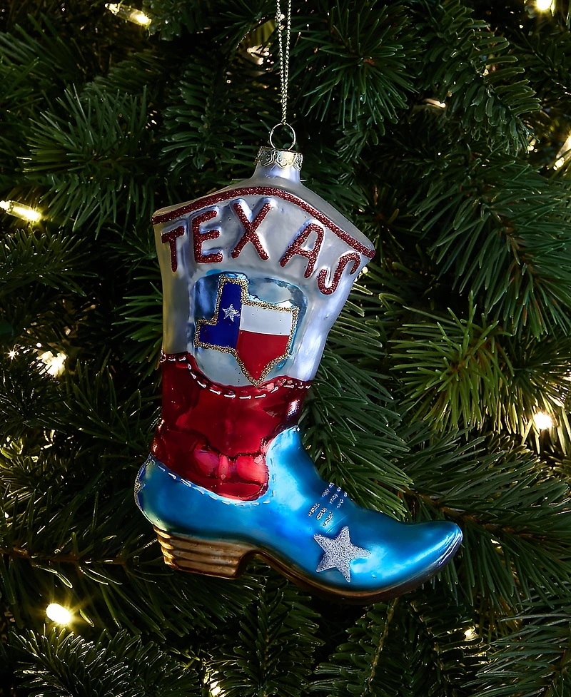Holiday Lane Texas Western Boot Ornament, Macy's Exclusive