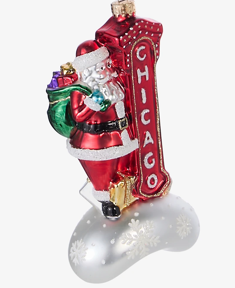 Holiday Lane Chicago Santa Ornament, Macy's Exclusive