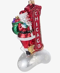Holiday Lane Chicago Santa Ornament, Macy's Exclusive