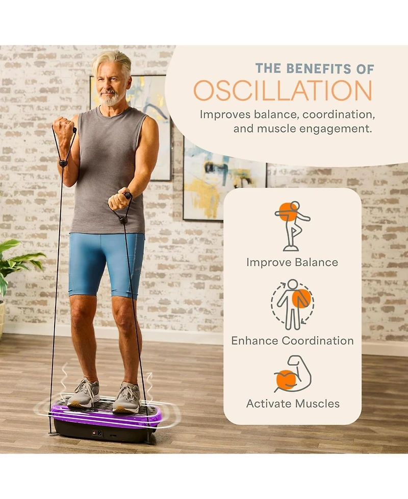 Lifepro Compact Vibration Plate Exercise Machine - Mini Full Body Platform for Lymphatic Drainage & Pain Relief