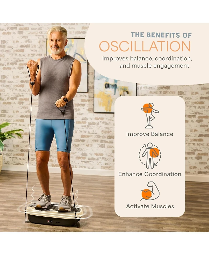 LifePro Mini Vibration Plate Exercise Machine – Full Body Platform for Lymphatic Drainage, Back & Joint Pain Relief