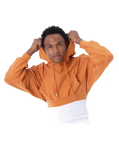 Dai Moda Men's Eco Crop Workout Hoodie
