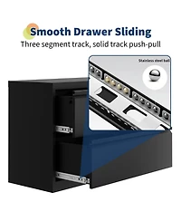 gaomon 2-Drawer Metal File Cabinet with Lock for Home Office