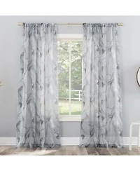 No. 918 Cristo Crushed Sheer Voile Rod Pocket Curtain Panel