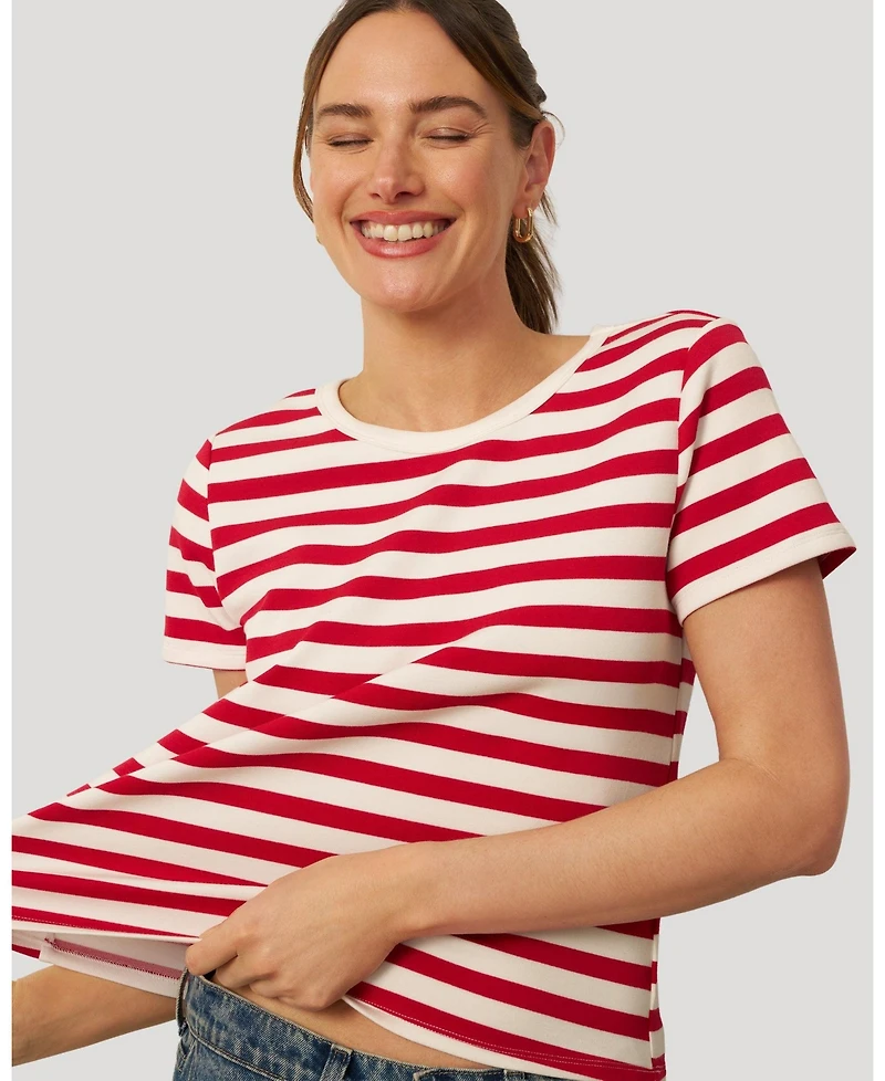 Cable and Gauge Women's Essential Stripe Tee