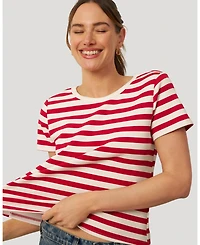 Cable and Gauge Women's Essential Stripe Tee