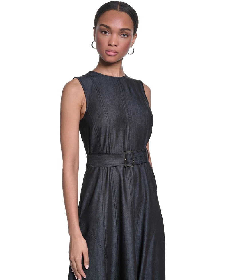 Karl Lagerfeld Paris Women's Denim Midi Dress