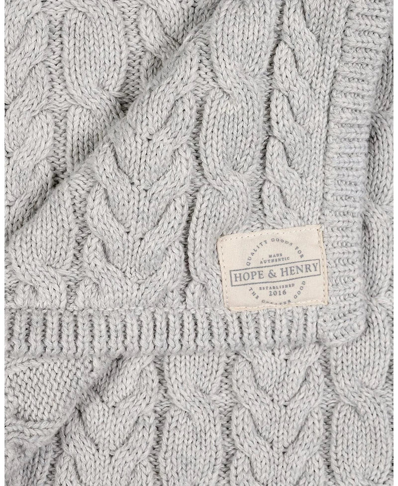 Hope and Henry Little Big Boys' Organic Crew Neck Flag Sweater